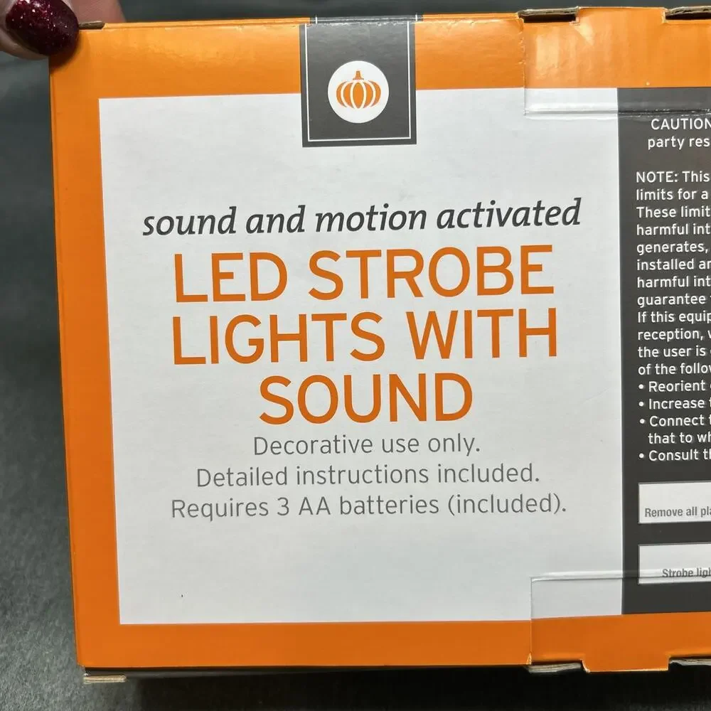 2015 Target Brand LED Strobe Lights With Sound Battery Operated Works